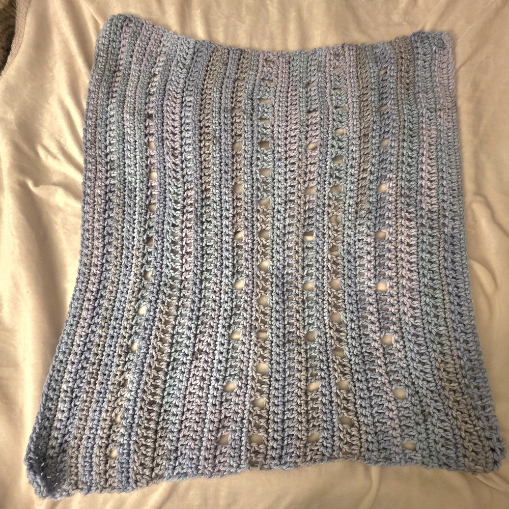 Handknit Blanket For Babies, Pets, Or Laps 36x30